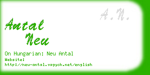 antal neu business card